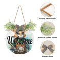 thumbnail image 2 of Rabbit Mechanician Engineer Welcome Sign for Front Door Wreath Door Sign for Farmhouse Porch Decoration Indoor Outdoor, 2 of 7