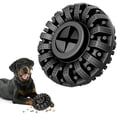 thumbnail image 1 of Juguete para morder para perros, juguete molar de goma de grado alimenticio, dispensador de comida no tóxico, juguete interactivo para limpiar los dientes - Negro, 1 of 5