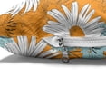 thumbnail image 4 of Orange Pet Bed, Blooming Spring Daisies on Orange Backdrop Romantic Feminine Petals, Chew Resistant Pad for Dogs and Cats Cushion with Removable Cover, 24" x 39", Pale Blue Orange, by Ambesonne, 4 of 4