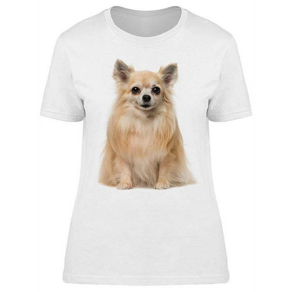 Sitting And Smiling Chihuahua T-Shirt Women -Image by Shutterstock, Female XX-Large