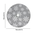 thumbnail image 2 of Tyidzon Christmas Tree Skirt Decorations, 30 Inch Snowflake Christmas Soft Tree Mat Xmas Winter Holiday Xmas Party Indoor Outdoor Home Christmas Decorations, 2 of 6