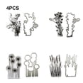 thumbnail image 3 of Seitruly Paquete de 4 sellos de plástico plantas explícitas accesorios de oficina exquisito estampado sello impresiones Kit decoraciones estampadora en Suministros de escritura y corrección, 3 of 6