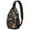 Patterned Pumpkins Halloween, variant on Sling Backpack,Playful Halloween Ghosts Pattern Sling Bag with Water Bottle Holder,Waterproof Sling Bag for Men/Women with Headphone Jack for Hiking,Travel