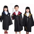 thumbnail image 2 of Disfraz de Halloween para niños y adultos, estilo Potter de la Escuela de Magia de Ravenclaw, bata de Cosplay para niños y niñas, trinchera para fiesta, 2 of 5