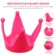 thumbnail image 5 of ventosa para casco de motocicleta, corona decorativa (doble ventosa, color rosa), 5 of 7