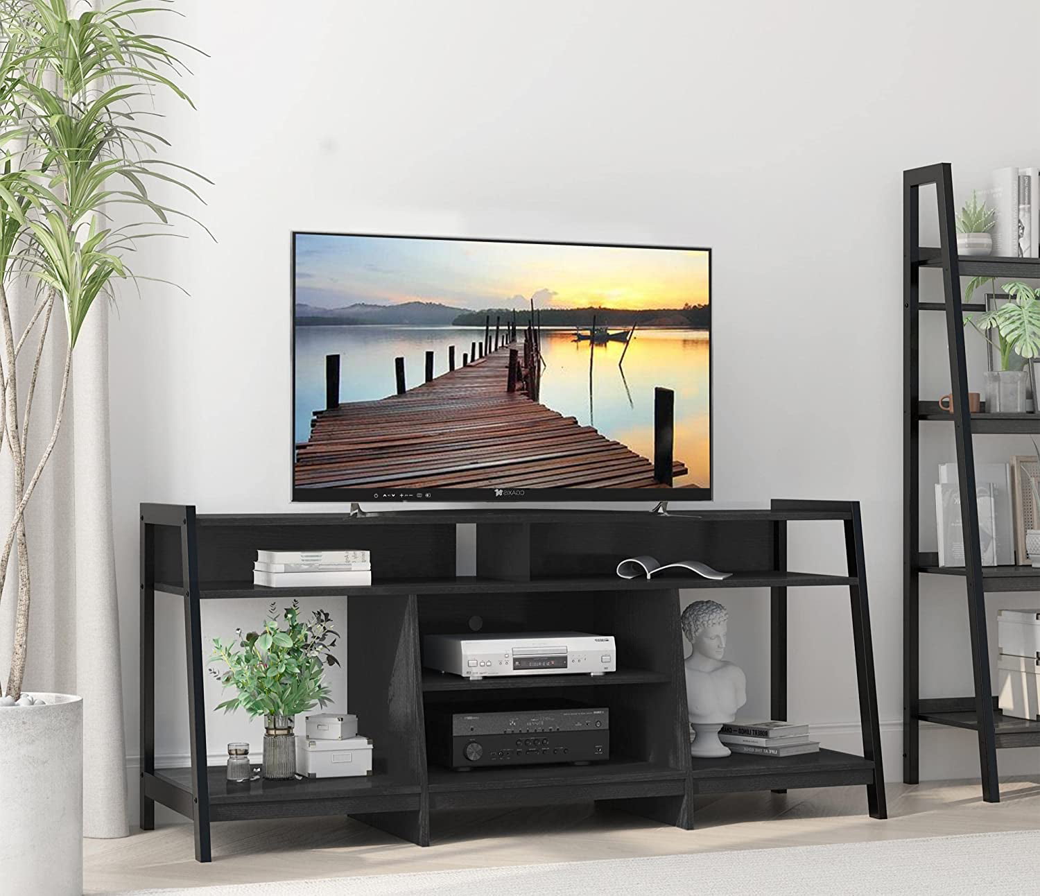 Modern TV Stand Mount Entertainment 3-Tier Shelf Furniture Unit TVs Up To 55 New 