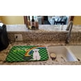 thumbnail image 2 of White Cream Labrador Retriever St. Patricks Day Dish Drying Mat, 2 of 5