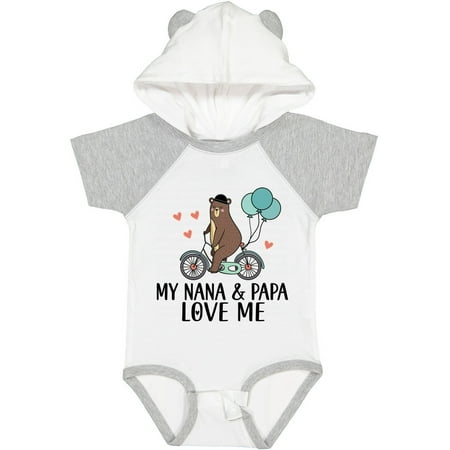 

Inktastic My Nana Papa Love Me Grandchild Gift Baby Boy Bodysuit