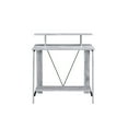 thumbnail image 5 of Writing Desk with V Shaped Frame Antique White and Black - Saltoro Sherpi, 5 of 5