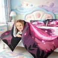 thumbnail image 4 of Manfei Kawaii Axolotl 7-Piece King Bedding,Watercolor Ocean Animal King Bed in a Bag,Reversible, 4 of 7