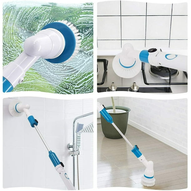 Limpiador Eléctrico Juego de herramientas de cepillo de limpieza de baño  recargable inalámbrico depurador giratorio eléctrico Likrtyny Libre de BPA  | Walmart en línea