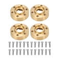 thumbnail image 2 of RC Wheel Hex Hub Adapter, Wear  Rustproof High Hardness 4PCS Easy Dismantling Brass Wheel Weights Stable  For Replacement 9mm / 0.35in, 2 of 8