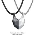 thumbnail image 5 of 1 Juego de collar de corazón para parejas parejas magnéticas Bff pulsera collar imán a juego amor corazón rompecabezas collares pulsera joyería regalo para novio, 5 of 5