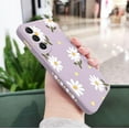 thumbnail image 2 of for Galaxy S21+ Plus Case - Cute Daisy, Full Camera Lens Protection, Slim Shockproof TPU Bumper, Liquid Silicone, 6.7" - Purple, 2 of 18