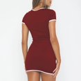 thumbnail image 2 of YUEVORA Dress for Women, Slim Fit Bodycon Stretchy Midi Dress, Figure Flattering Polyester Blend, Versatile Casual Outfit for Office and Daily Wear, 2 of 5