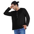thumbnail image 4 of Atasi KurtaForMen Indiens T-Shirts à Manches Longues Unis Col Rond T-Shirt Ethnique, 4 of 7