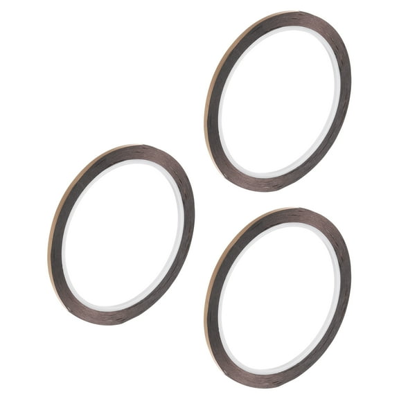 Uxcell Champagne Gold Metalized Tape 1/8 Inch x 55 Yards Decor Tape for Detailing Accent Wall, Graphic Arts, 3pcs