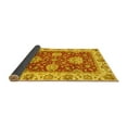 thumbnail image 2 of Ahgly Company Indoor Square Oriental Yellow Traditional Area Rugs, 3' Square, 2 of 4