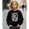 thumbnail image 3 of Grizzlies Mascot Unisex Sweatshirt for Adults, Teens, & Kids School Sports Team Pride Sweater Black Sweatshirt Youth Medium, 3 of 5