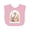 AD-Pink, variant on Inktastic Bookworm Dragon Book Lover Girls Baby Bib