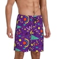 thumbnail image 2 of Sikiie Retro 80s Style Mens Pajama Shorts, Lightweight Lounge Pant with Pockets Soft Sleep Pj Shorts for MenXX-Large, 2 of 6