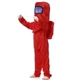 thumbnail image 1 of Disfraz astronauta niños Noucher, traje espacial, mono rojo, mochila Halloween, disfraces cosplay niños y niñas 3-10 años (Talla L (7-8), rojo), 1 of 3