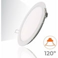 thumbnail image 2 of Downlight empotrable LED, lámpara empotrable de techo plana redonda, 145mm, 9W, 6500K, blanco frío, para baño, salón, 2 of 4