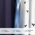 thumbnail image 4 of HGmart 3D Printed Outdoor Curtain Panel - 58x84in Gazebo Patio Waterproof Curtain Ink Mountain Forest 1 Panel, 4 of 6