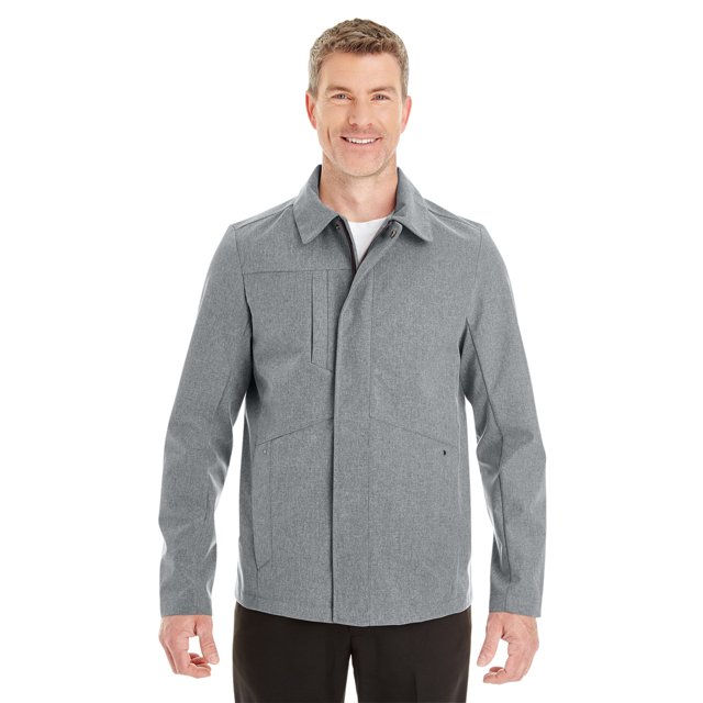 Chaqueta de Hombre Extremo Norte Edge Soft Shell Cuello Plegable Gris Ciudad XL
