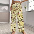 thumbnail image 2 of Pompompurin Womens Comfy Pajama PJ Pants Lounge Pants Sleepwear Drawstring PJ Bottoms Pants, 2 of 7