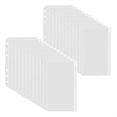 thumbnail image 1 of 50 fundas para carpetas A6 de 6 agujeros, con cremallera, anillas, de PVC, para guardar dinero., 1 of 5