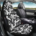 thumbnail image 5 of Binienty Grey Camo Car Seat Covers Front Seats Anti-Slip Removable Car Bucket Seat Covers Universal for Cars SUV Truck, 5 of 8