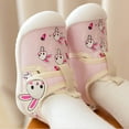 thumbnail image 5 of Siilsaa Baby Walking Shoes Soft Rubber Sole Sneakers Hook and Loop Comfortable Anti-Slip Ankle Boots Cartoon Walking Shoes Pink,9, 5 of 7