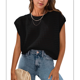 thumbnail image 3 of Top de Crochet con Cuello Redondo y Corta para Mujer, Color Negro, Talla L, 3 of 8