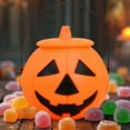 thumbnail image 6 of Halloween Pumpkin Bucket, 7*7" Candy Basket and Buckets, Orange Halloween Pails with Handle for Kids Party Favors Supplies Props, 6 of 8
