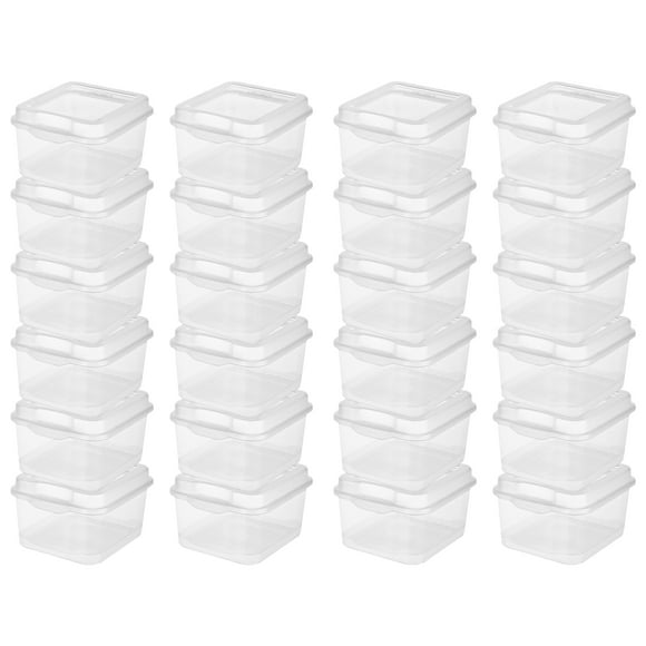 Sterilite Plastic FlipTop Storage Box Container with Latching Lid, 24 Pack