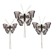 Black & White Skull Butterflies, 3ct. by Ashland-Halloween Decorations for Home