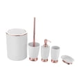 thumbnail image 2 of Set of 5 Bathroom Accessories Set Washroom Necessities Toothbrush Holder Soap Dispenser Toilet Brush for Apartment Housewarming A, 2 of 8
