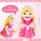 thumbnail image 3 of Marioneta de peluche con forma de princesa ZJoey, 36 cm, con boca móvil, 3 of 7