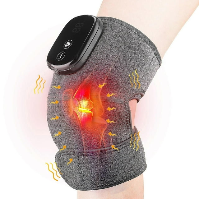 Electric Heated Massage Knee Pad, 3 In 1 Vibrating Heating Knee Pad Support_Perfect Gift