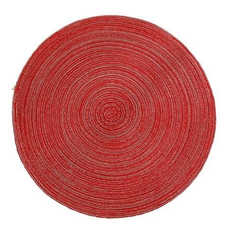 

〖Jisuan〗Kitchen Convenience Tools Placemats Washable Woven Vinyl Placemats For Dining Table Easy To Clean Plastic Placemats