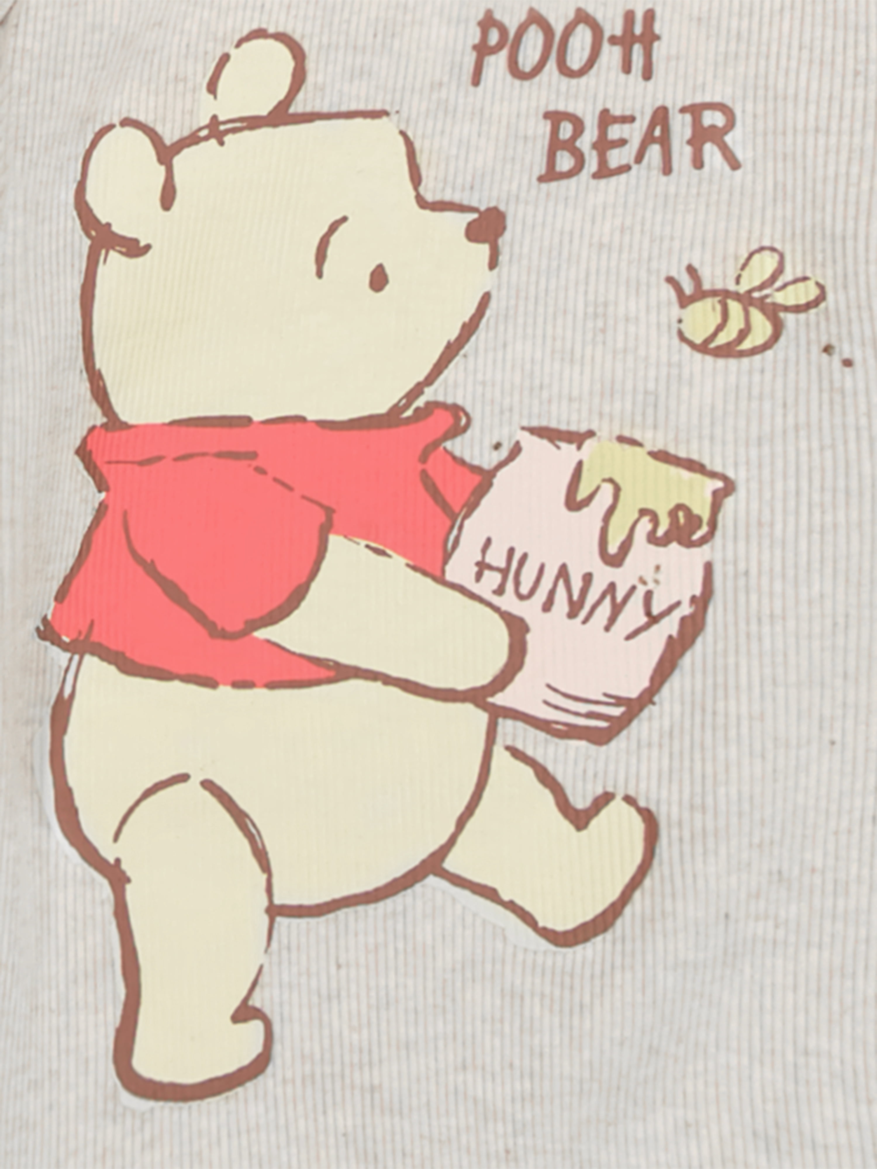 Winnie The Pooh Baby Boy 3 Pack Long Sleeve Bodysuits, Size 0-24 Months