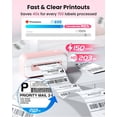 thumbnail image 4 of tooth Thermal Shipping Label Printer Upgrade x Desktop Thermal Label Printer for Shipping ages/Small /Office/Home for Ebay Shopify Etsy UPS FedEx - Pink, 4 of 8