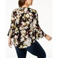 thumbnail image 2 of INC International Concepts -  Printed Surplice Blouse - Plus -  3X, 2 of 2