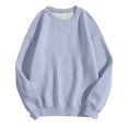 thumbnail image 3 of Gerichy Long Sleeve Tops for Women Sweatshirt for Women Long Sleeves Casual Shirts Round Neck Sweatshirt Pullover Soild Color Tunic Tops, 3 of 4