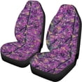 thumbnail image 5 of Pzuqiu Purple Camo Automotive Seat Cover 3 Pack, Car Seat Covers Full Set Polyester Comfortable Driving Breathable for most Cars Trucks Most SUV Vehicle, 5 of 10