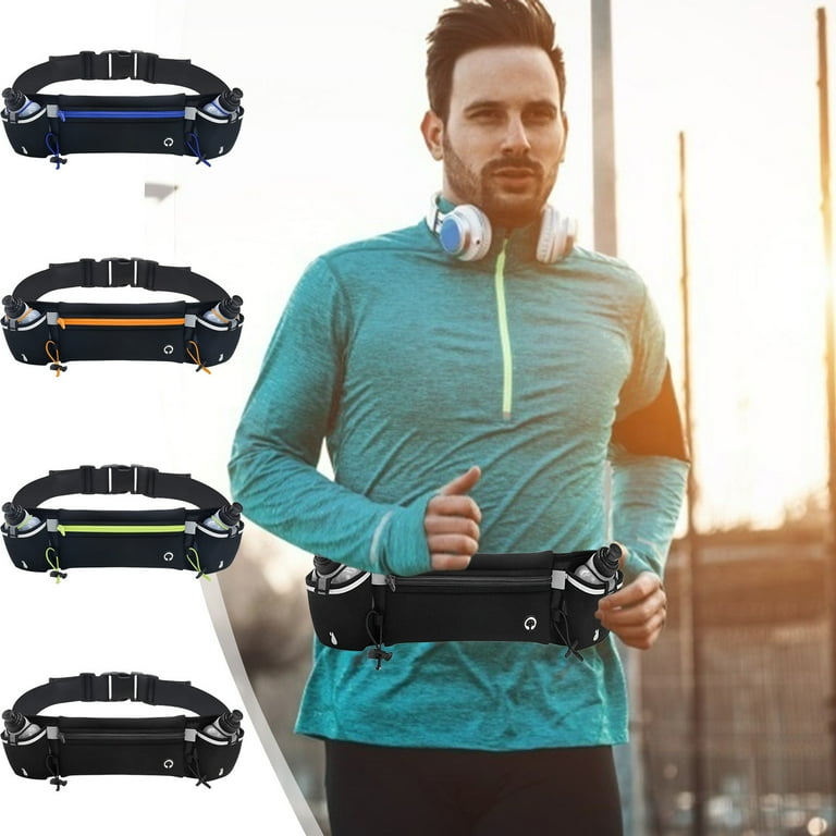 Uutvmp Running Belt with Water Bottles, Hydration Belt for Men and