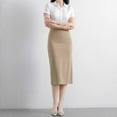 thumbnail image 4 of Drses‌‌ ‌‌‌‌‌‌‌‌‌‌‌‌‌‌‌‌‌‌‌‌‌‌‌‌‌‌‌‌‌Women's Elegant Below Knee Pencil Skirt - Slim Fit Stretch Work Skirt Midi Skirt for Business Casual, 4 of 4