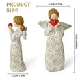 thumbnail image 6 of Angel Figurine with Heart – Love & Hope Home Decor Gift, Memorial Keepsake, Elegant Tabletop Ornament​​, 6 of 7