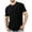 Black, variant on George Round-Neck Men's and Big Men's Cotton T-Shirts,Short Sleeves Crewneck Tee,Army Green,XL